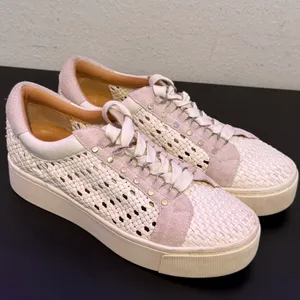 Joie Woven Platform Sneakers Womens 38.5 US 8.5 Basket Wear Flatform Lace Up Shoes thumbnail 10