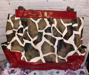 Prima Lexi Red & Giraffe Faux Print MICHE Shell‎ thumbnail 1
