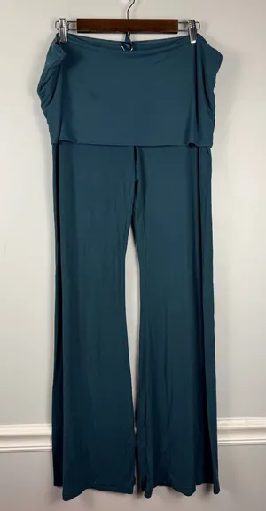 Skims blue green folded down flare pants size 2XL thumbnail 1