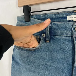Good American Good Jeans Womens 6 Blue‎ Medium Wash Denim High Rise Distressed thumbnail 6