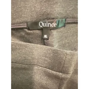 Quince XL Tall Charcoal Ponte Knit Pull-On Straight Leg Dress Pants Work Travel thumbnail 3