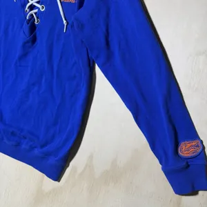 Victoria's Secret PINK Florida Gators Sweatshirt Women's Small Lace Up Blue thumbnail 4