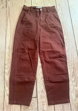 Everlane The Barrel Pant in Rust, Size 2 thumbnail 1
