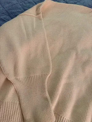 Free People Easy Street Oversized Cream sweater. Size XS thumbnail 2