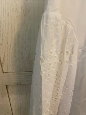 Anthropologie White Eyelet Maxi Dress thumbnail 2