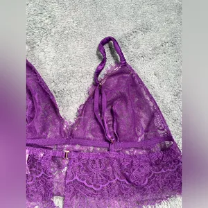 Victoria’s Secret Purple Lace Bralette large thumbnail 6