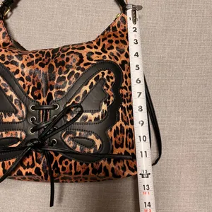 New Leopard Butterfly Lace Up Convertible Shoulder Bag Backpack Faux‎ Leather thumbnail 6