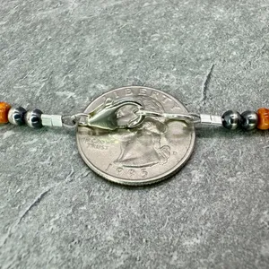 18” 3-6mm Navajo Style Sterling Silver Pearls Necklace thumbnail 7