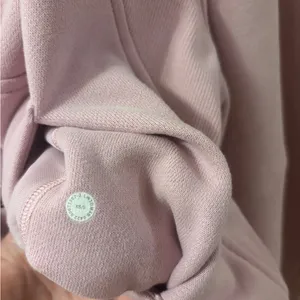 Women's Pink Lululemon Half-Zip scuba Hoodie thumbnail 3