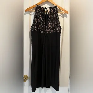 R&M Richards petite black lace cocktail dress size 4 petite thumbnail 3