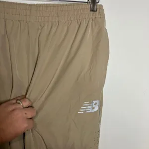 New balance tan activewear pants casual neutral women's size large‎ athletic thumbnail 4