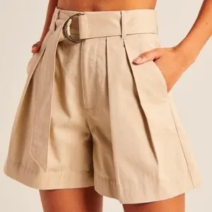 Abercrombie & Fitch Belted Twill Shorts thumbnail 1