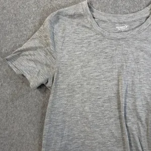 Old Navy Active Women's Small Knot Hem Short Sleeve Top Heather Gray Go-Dry thumbnail 4