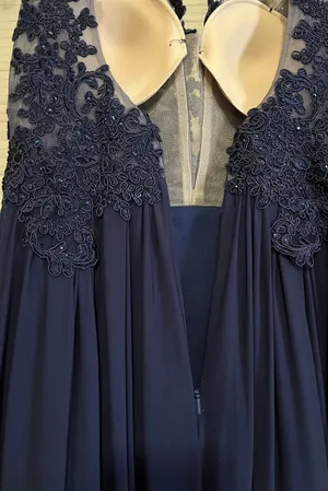 Sherri Hill Blue Prom Dress thumbnail 10