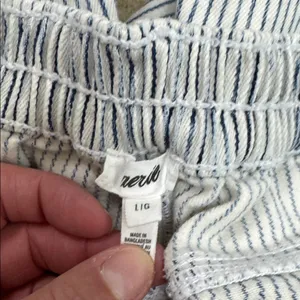 Aerie Striped Jean Shorts thumbnail 3