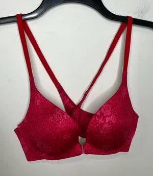 Victoria’s Secret push up bra hot pink animal‎ print women’s size 32A sexy thumbnail 1
