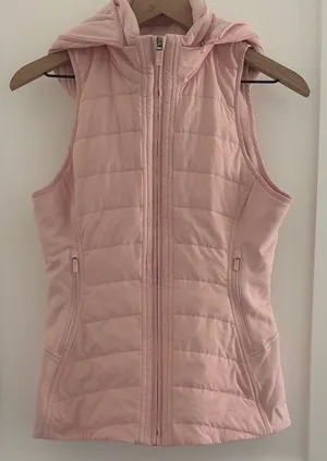 lululemon athletica Pale Pink Quilted Hooded Vest thumbnail 1