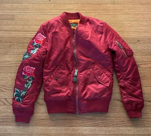 By Jove Bomber Jacket Red thumbnail 1