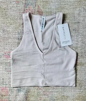 Athleta Rib Tank Top Aurora Seamless Crop thumbnail 1