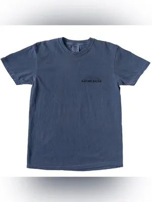 NEW Nature Backs Ascend T-Shirt in Denim thumbnail 3