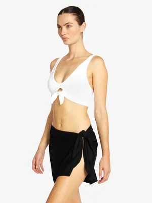 Robin Piccone Black ‘Ava’ Pareo Wrap Bathing Suit Cover Up, One Size thumbnail 3