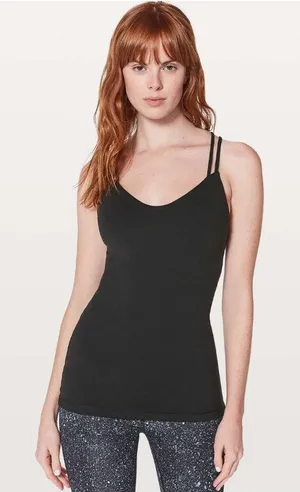Lululemon Create Your Calm Tank Black Strappy Yoga Active Stretch Women Size 8 thumbnail 1