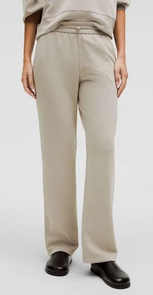 Lululemon Softstreme High Rise Relaxed Straight Leg Pant Beige Tan READ Womens 4 thumbnail 1
