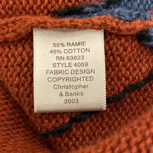 CHRISTOPHER & BANKS VTG Hand Embroidered Sports Balls Cardigan Sweater Vest L thumbnail 5