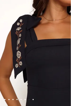 Petal and Pup Navy Midi Dress thumbnail 3