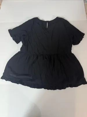 BiBi Black Ruffle Peplum Short thumbnail 5