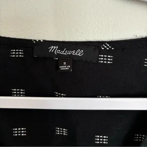 Madewell black with white detail blouse thumbnail 2
