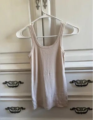 Aerie ribbed tank top tan thumbnail 3