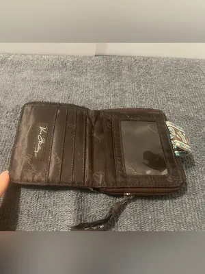 Vera Bradley Java Blue Retired Pattern Zip Around  Wallet thumbnail 3