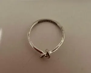Kendra Scott Presleigh Silver Love Knot Ring Size 7.5 thumbnail 4