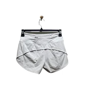 Lululemon Speed Up Shorts Long 4” Updated Fit Light Gray Size 4 Workout Gym Cute thumbnail 10