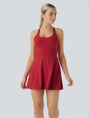 Halara SoftlyZero™Airy Backless Twisted Cool Touch Dance Active Dress-Easy peezy thumbnail 3