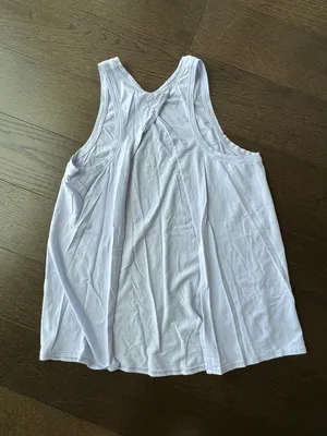 grey tie back tank thumbnail 2