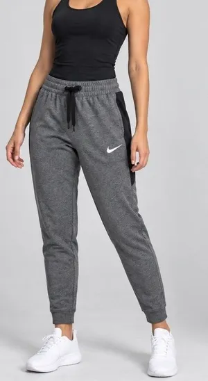 Nike Therma-FIT Showtime Womens Medium Gray Black Basketball Joggers FD1646-032 thumbnail 1