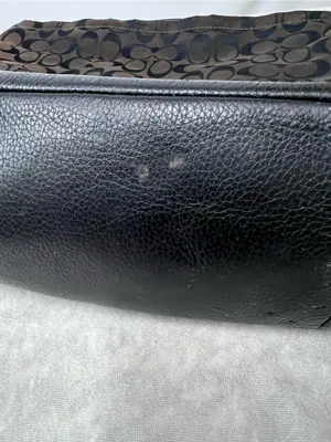 Coach Signature Hobo Bag in Black/Brown signature print canvas monogram pattern thumbnail 13