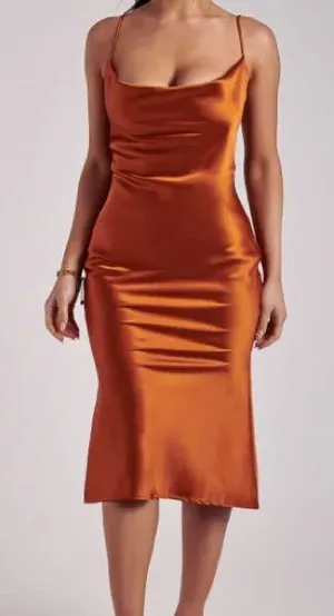 Meshki Tabitha Cowl Neck Midi Dress thumbnail 1