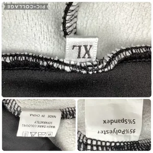 Black Stretchy Warm Fleece Lined Pants Size XL thumbnail 3