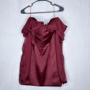 House Of CB Olivia Wine Mini Dress thumbnail 9