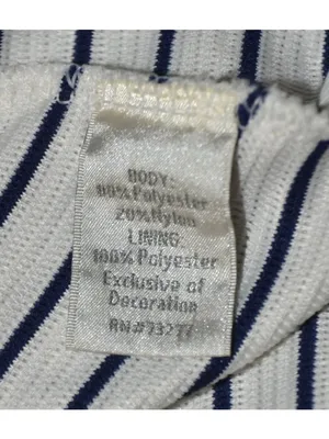 Lauren Conrad Sun Dress Navy Nautical Cross Back Size L Fit & Flare Preppy Lined thumbnail 10