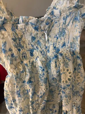 NWT Anthropologie En Saison Claire Midi Dress Eyelet Floral Tiered Fairy Size S thumbnail 11