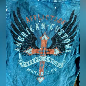 Affliction American Customs Moto Club LA Women’s Sz. M Zipper Top thumbnail 3