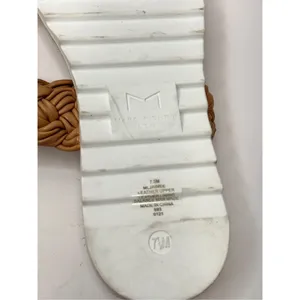 Marc Fisher Sandals Size 7.5‎ Tan Leather Jaimee Espadrille Double Strap thumbnail 6