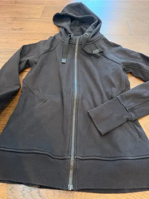 Athleta Black Triumph Hoodie Zip Up Size Small - C48-025 thumbnail 4