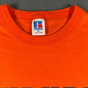 Vtg Auburn Tigers Football T Shirt Medium Russell Athletic Orange NCAA Short Slv thumbnail 4