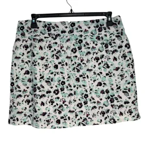 Lady Hagen Golf Skort Womens XL Mint Green‎ Purple Leopard Print Tummy Panel thumbnail 9