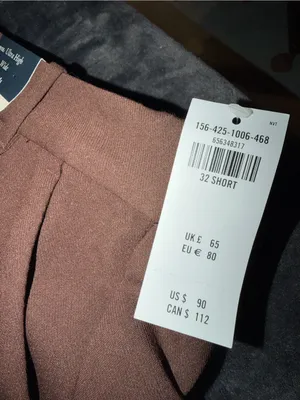 Abercrombie & Fitch Curve Love A&F Sloane Tailored Wide Leg Pant in Dark Coffee thumbnail 12
